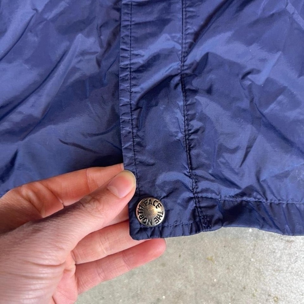 Vintage 80s made in USA The North Face navy blue windbreaker jacket men's XL - Picture 4 of 7